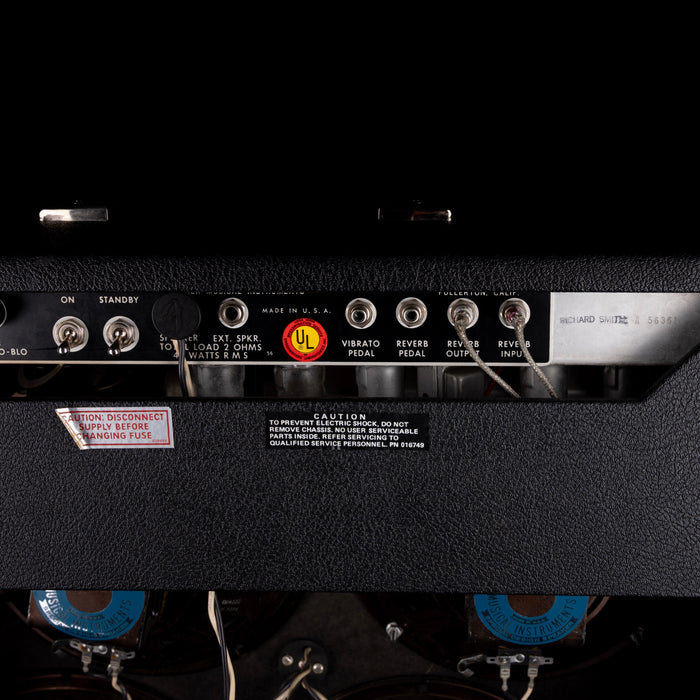 Vintage 1972 Fender Super Reverb Guitar Amp Combo with Footswitch and Cover