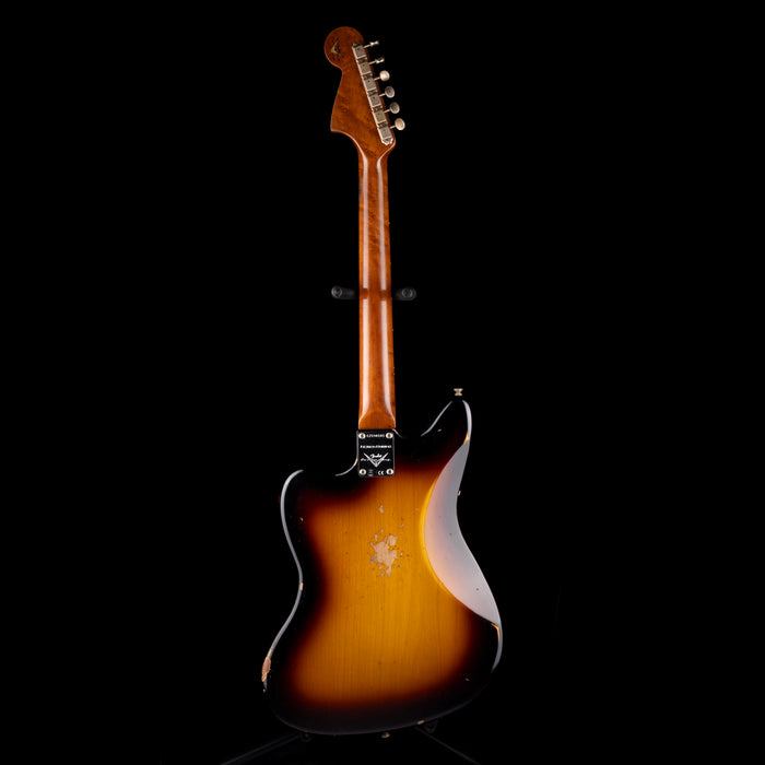 Fender Custom Shop Roasted 1962 Jaguar Journeyman Relic Wide Fade 2-Tone Sunburst With Case