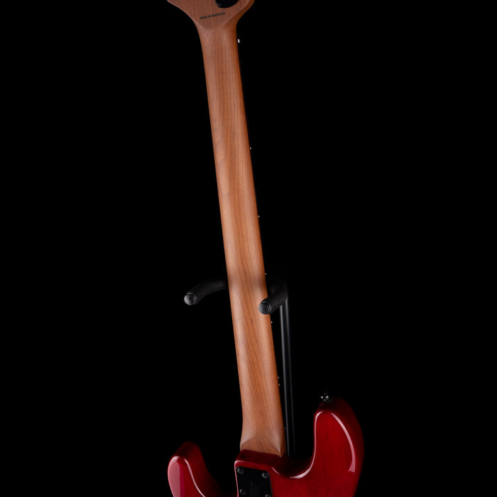 Sterling by Music Man StingRay HH RAY34 Spalted Maple Blood Orange Burst