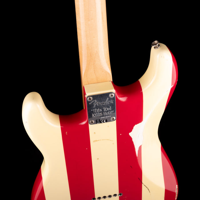 Pre-Owned Signed 2012 Fender Wayne Kramer Stratocaster USA Flag With Gig Bag
