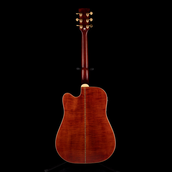 Pre-Owned 2001 Ibanez Artwood AW200CE Natural Acoustic Electric Guitar Owned and Signed by Chester Bennington
