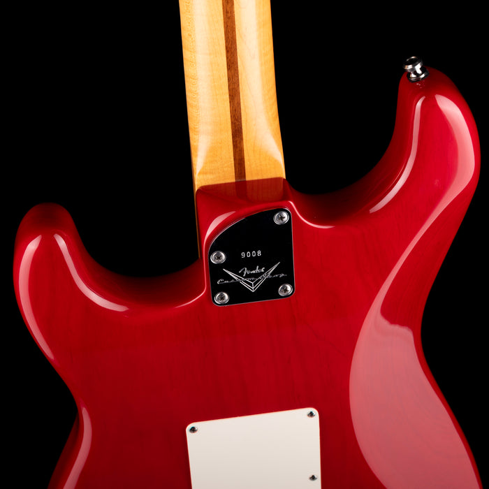 Pre-Owned 2013 Fender Custom Shop Custom Deluxe Stratocaster Candy Red with OHSC