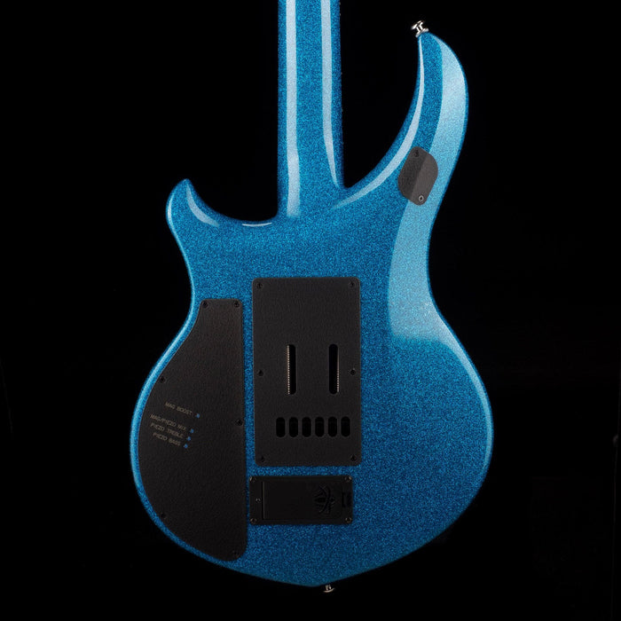 Used Ernie Ball Music Man Ball Family Reserve John Petrucci Signed Majesty 6 Marine Blue Sparkle with OHSC