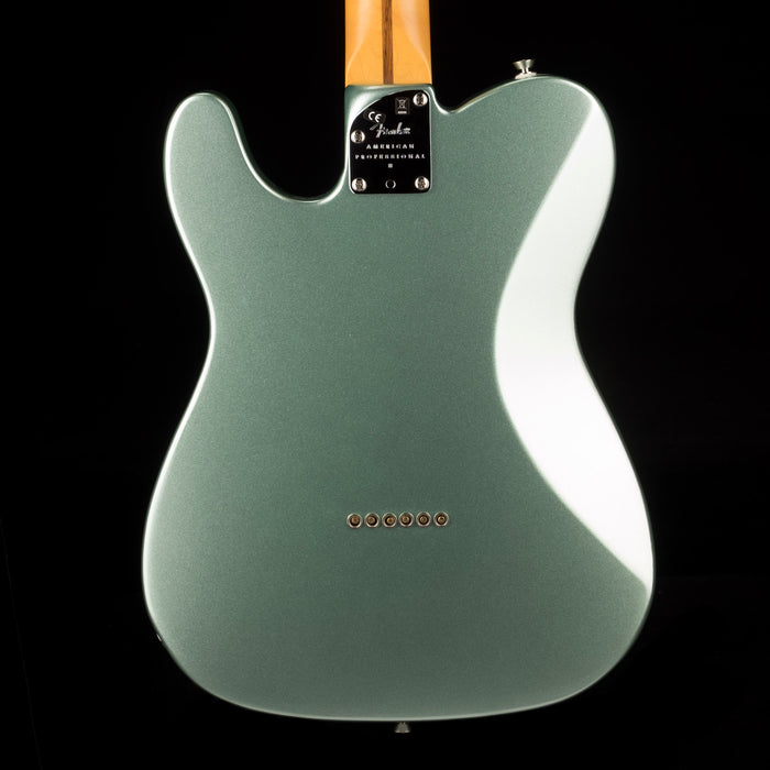 Used Fender American Professional II Telecaster Deluxe Mystic Surf Green with OHSC