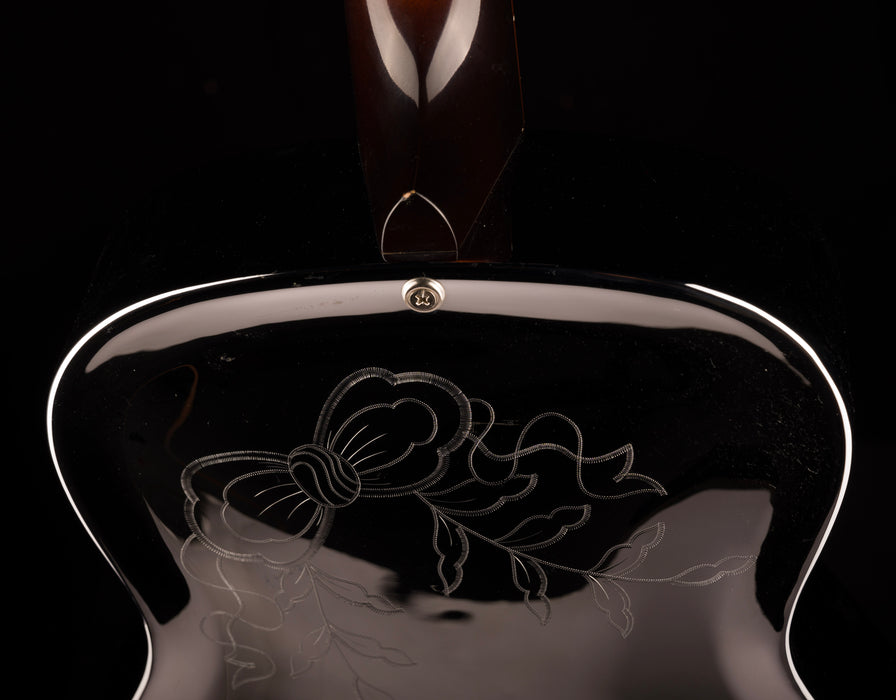 Pre Owned 1996 Dobro DM 36 "Rose" Model Chrome Resonator With Gig Bag