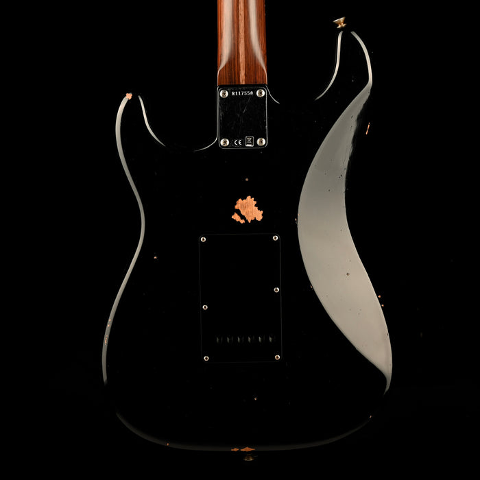 Pre Owned Fender Custom Shop 1957 Stratocaster Rosewood Neck Black With OHSC