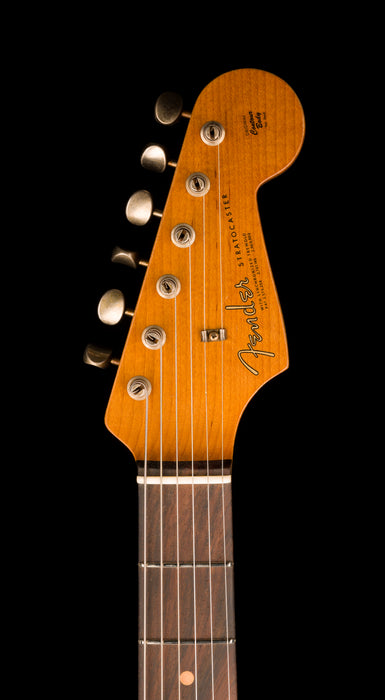 Fender Custom Shop Masterbuilt Todd Krause 1963 Stratocaster Heavy Relic Sage Green Metallic over Seminole Red