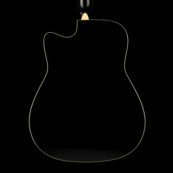 Pre Owned Yamaha FGX830C Dreadnought Cutaway Black With Case