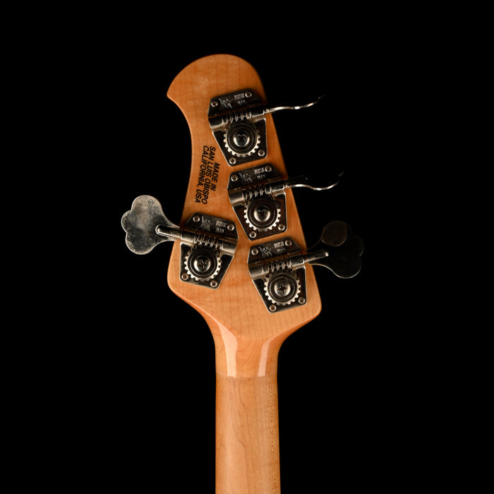 Pre Owned 2007 Ernie Ball Music Man USA Sterling 4 HH Black Bass With OHSC