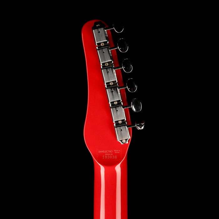 Used Danelectro 56 Baritone Red Flake Guitar With Gig Bag