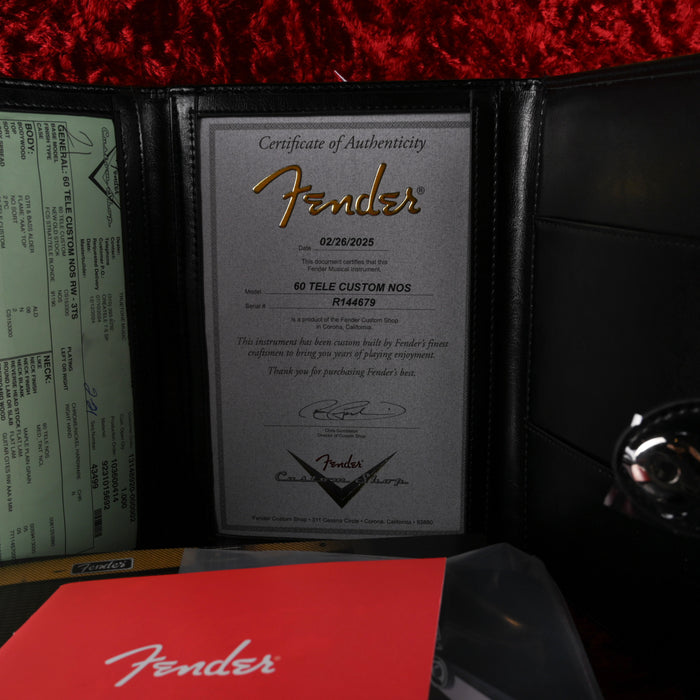 Fender Custom Shop 1960 Telecaster Custom Flametop NOS 3-Tone Sunburst With Case