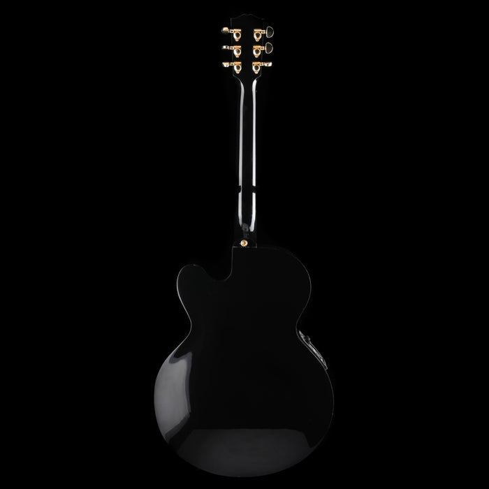 Used Gibson J-180EC Ebony Acoustic Electric Guitar With OHSC