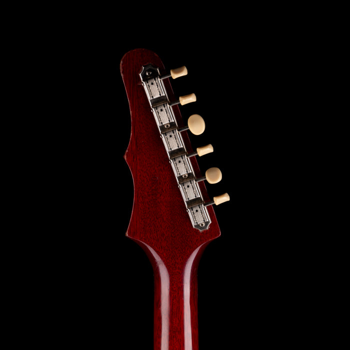 Vintage 1965 Epiphone Olympic Cherry Single Pickup Electric Guitar With Original Case