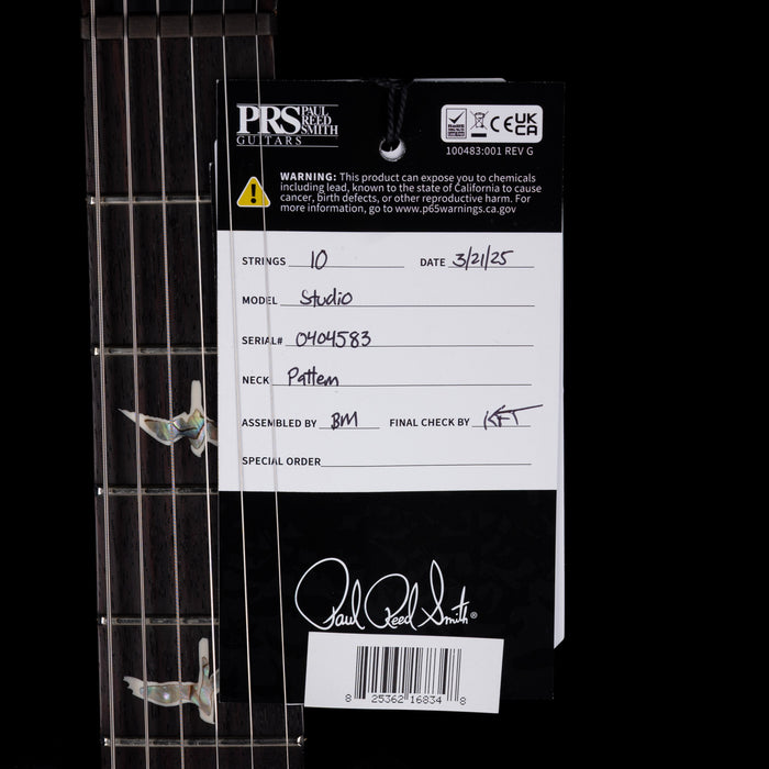 PRS Core Studio Black Gold Wraparound Burst with Case