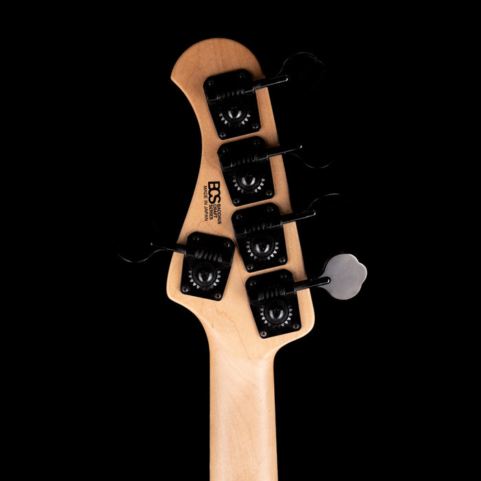 Pre Owned 2015 Bacchus Craft Standard JB5 5-String Bass Trans Inked Blue With Gig Bag