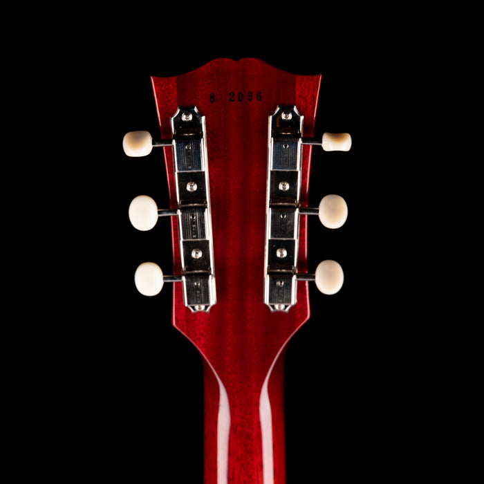 Pre Owned Gibson Custom Shop 1958 Les Paul Junior Double Cut Cherry Red With OHSC