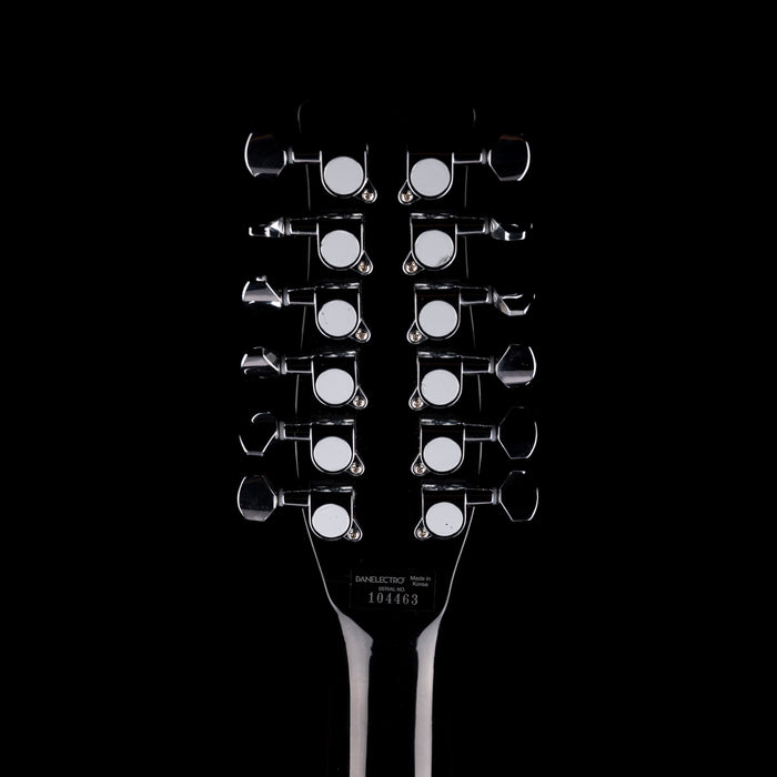 Pre Owned 2023 Danelectro '59 12-String Left-Handed Black With Gig Bag