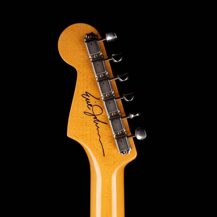 Pre Owned 2011 Fender Eric Johnson Stratocaster Black Autographed With OHSC