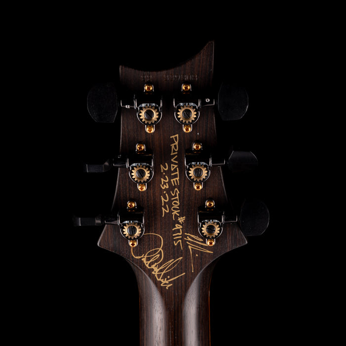 Pre Owned 2022 PRS Private Stock Special Semi-Hollow Macassar Ebony Top With OHSC