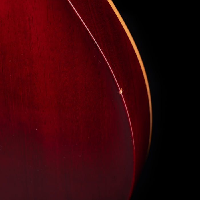 Used 2005 PRS Hollowbody Spruce 20th Anniversary - Dark Cherry Sunburst With OHSC