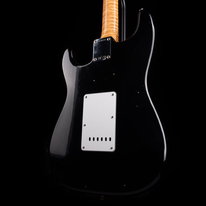 Used 2023 Fender Custom Shop 1962 Strat Journeyman Relic - Black  With OHSC