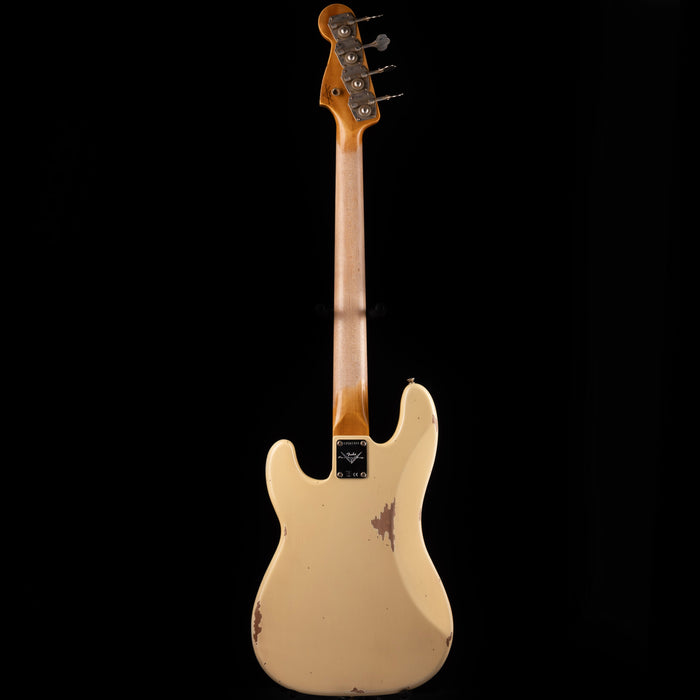 Pre-Owned 2024 Fender Custom Shop 1964 Precision Bass Relic Aged Vintage White With OHSC