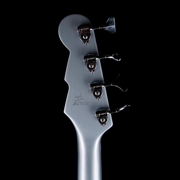 Reverend Thundergun Bass Metallic Silver Freeze with Gig Bag
