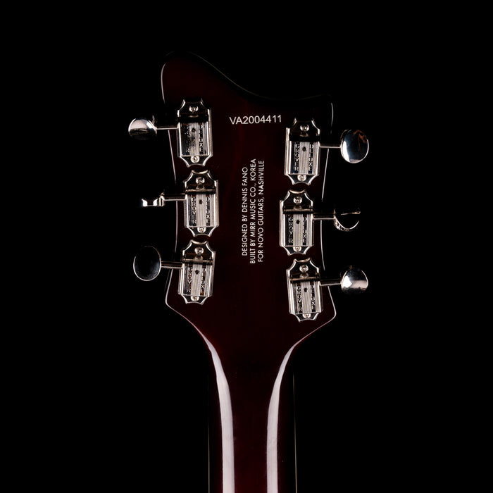 Used Rivolta Mondata Baritone VI Left-Handed Fuoco Burst with Soft Case