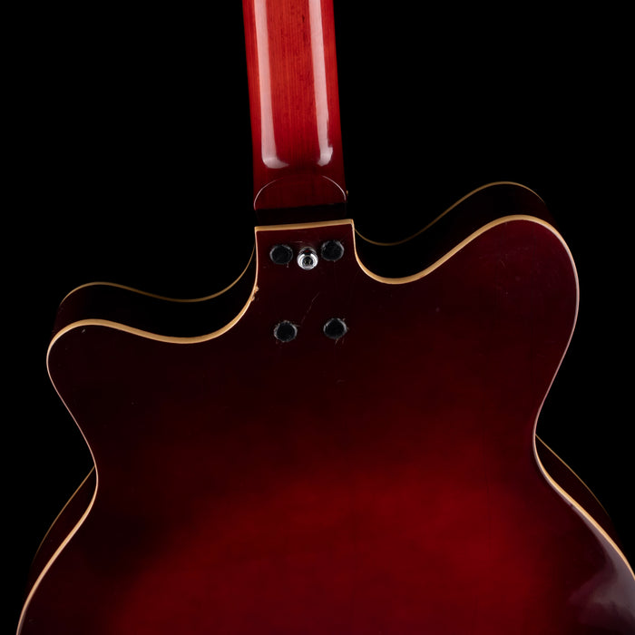 Used Vintage 1960s Bruno Royal Artist Hollowbody Bass Guitar Sunburst