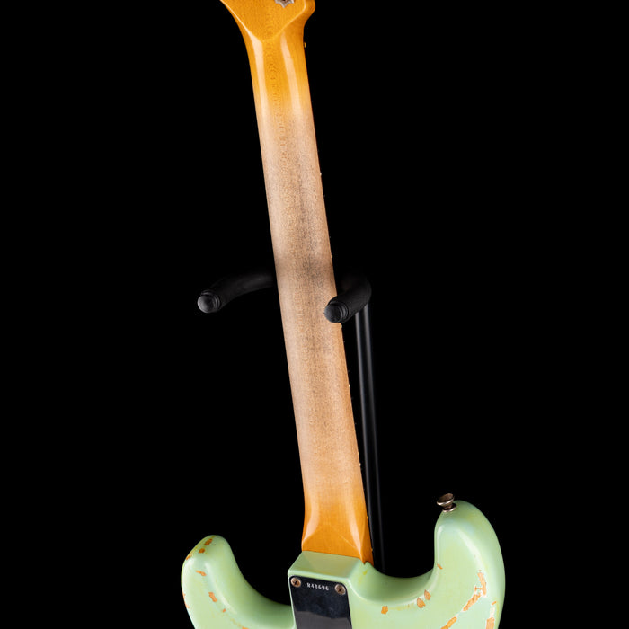 Pre-Owned 2009 Fender Custom Shop Stratocaster Relic Surf Green Green With OHSC