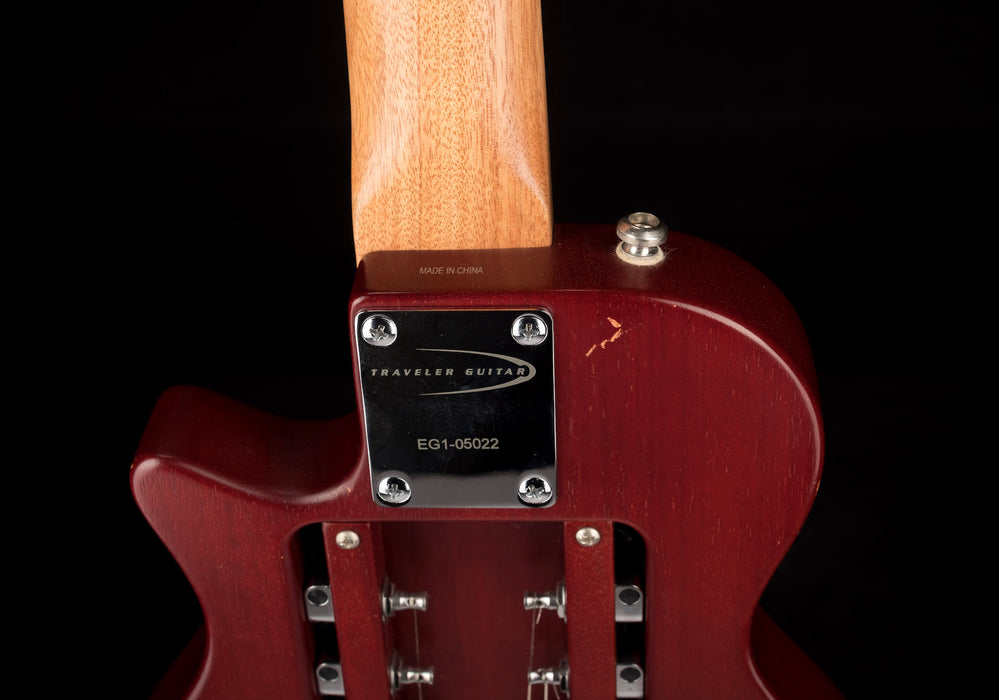 Used Traveler Guitars EG-1 Standard Satin Red with Gig Bag