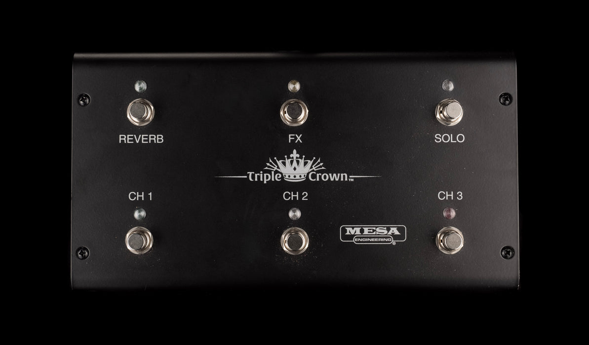 Pre Owned 2017 Mesa-Boogie Triple Crown TC-50 Black Guitar Amp Head with Footswitch and Cover