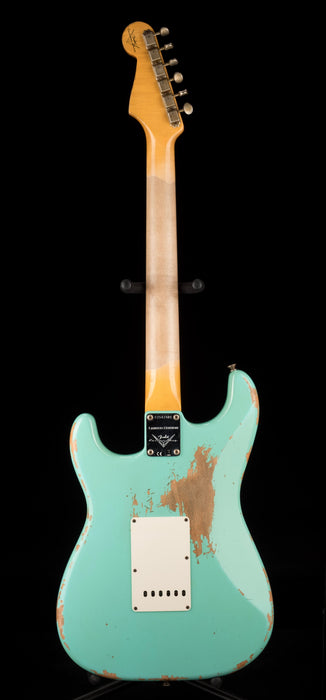 Used Fender Custom Shop 1960 Stratocaster Heavy Relic Faded Aged Foam Green with OHSC