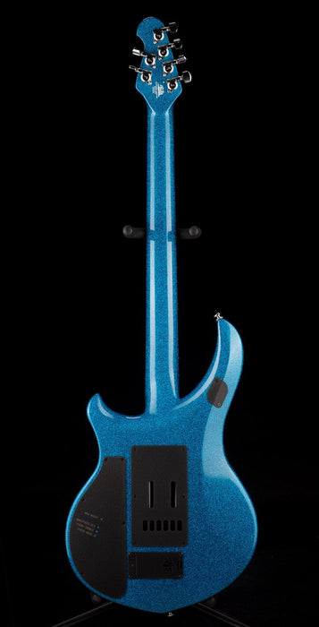 Used Ernie Ball Music Man Ball Family Reserve John Petrucci Signed Majesty 6 Marine Blue Sparkle with OHSC