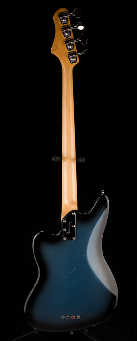 Fano Alt de Facto JM4 Bass Pelham Blue Burst Light Distress with Case