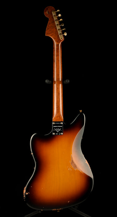 Fender Custom Shop Roasted 1962 Jaguar Journeyman Relic Wide Fade 2-Tone Sunburst With Case