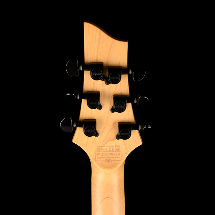 Used Schecter Elite C-6 Aqua Burst Electric Guitar With Gig Bag