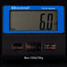 Brecknell PS150 Slimline digital scale displaying weight on a black background
