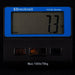 Brecknell digital scale displaying weight on a black background
