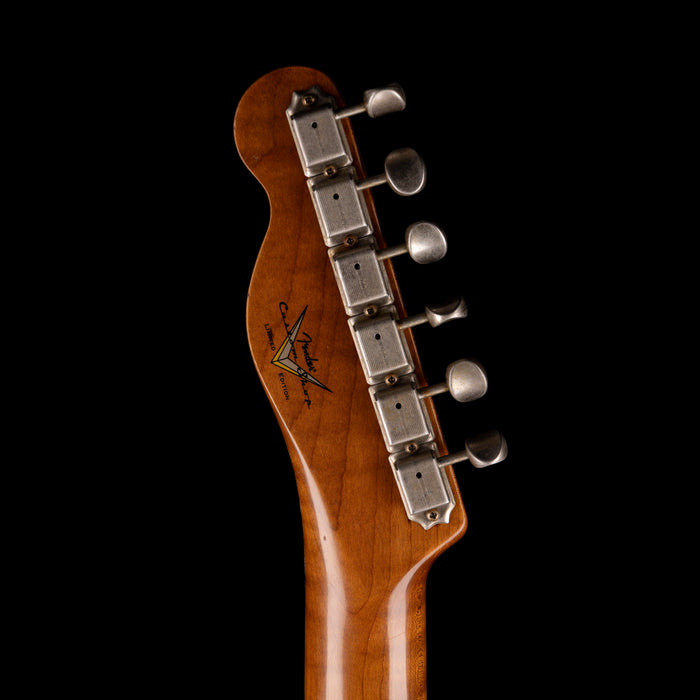 Fender Custom Shop Limited Edition P90 Mahogany Telecaster Journeyman Relic Ebony Transparent