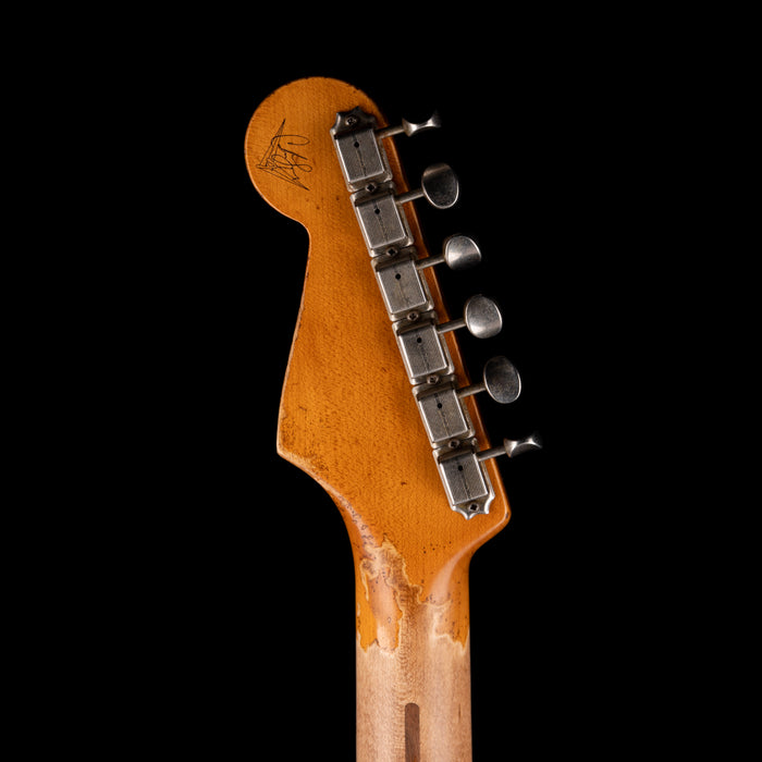 Pre Owned Fender Custom Shop Masterbuilt Carlos Lopez 1956 Stratocaster Relic 2-Tone Sunburst With OHSC