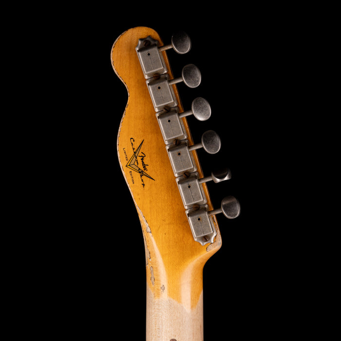 Pre Owned 2022 Fender Custom Shop Limited Edition 50's Pine Esquire, Super Heavy Relic Nocaster Blonde With OHSC