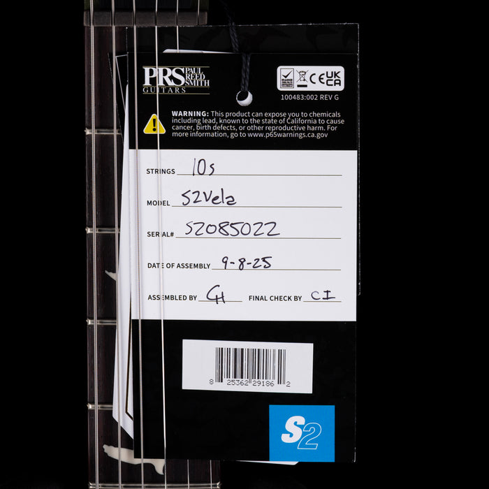 PRS S2 Vela Semi-Hollow Satin Matcha Green One-Off with Gig Bag