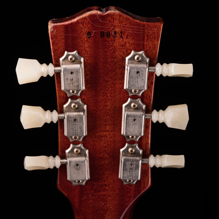 Pre Owned 2018 Gibson Custom Shop Tom Murphy Painted & Aged 1960 Les Paul Standard Reissue Dirty Lemon Burst With OHSC