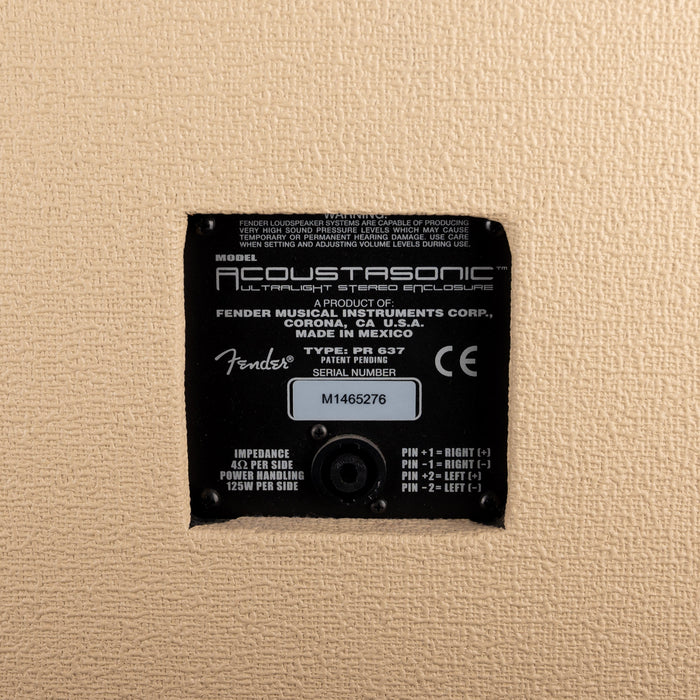 Pre Owned Fender Acoustasonic Ultra Light Guitar Amp Head With 2x8" Ultra Light Cabinet