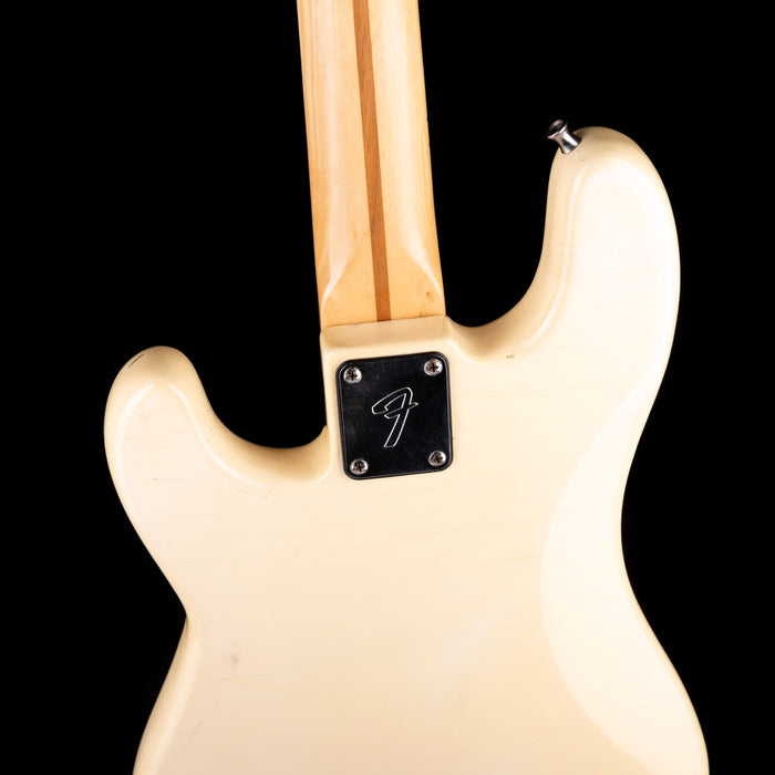 Vintage 1979 Fender Precision Bass Fretless Conversion Olympic White