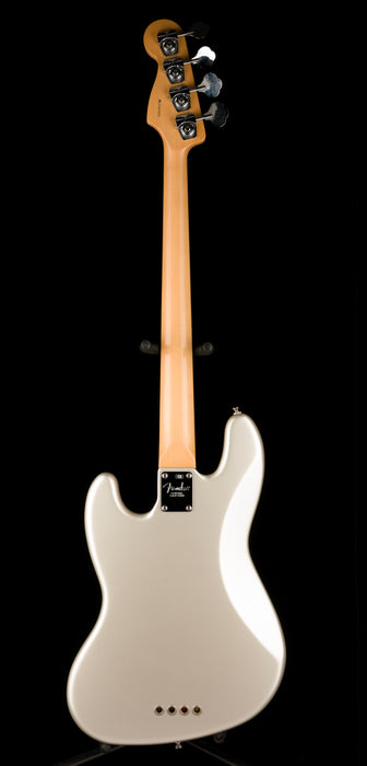 Used 2004 Fender American Jazz Bass Rosewood Fingerboard Chrome Silver With OHSC