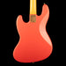 Pre Owned Fender Parts Jazz Bass Fiesta Red With Gold Hardware With Case