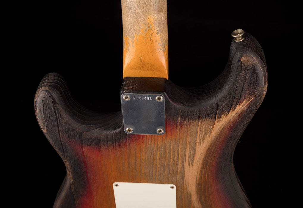 Fender Custom Shop Masterbuilt Paul Waller 1961 Stratocaster Heavy Weathered 3-Tone Sunburst With Case