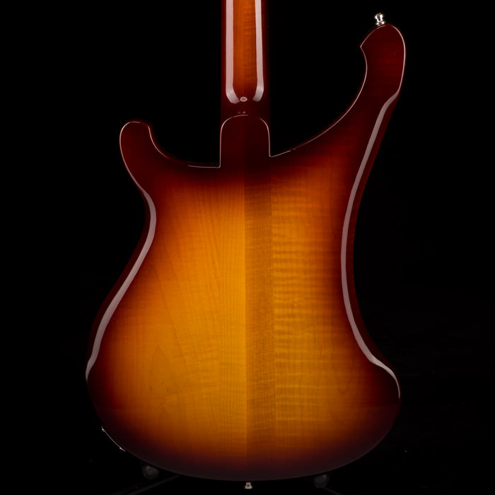 Pre Owned 2022 Rickenbacker Limited Edition 90th Anniversary 480XC TBG TobaccoGlo Guitar With OHSC - Serial # 22 17794